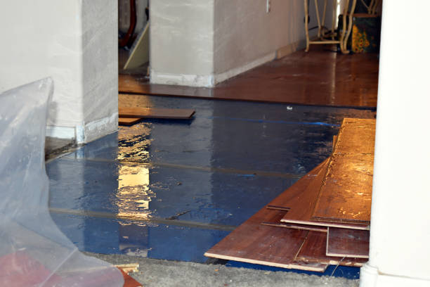Professional Burst Pipe Cleanup technician working in Bay Shore, NY
